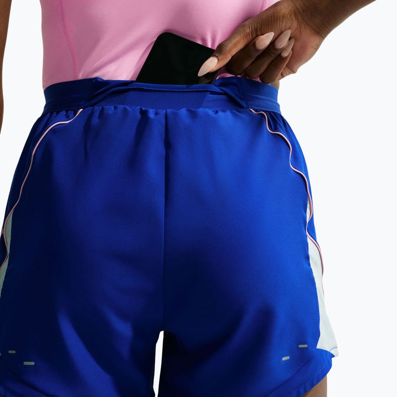 Pantaloncini da corsa da donna Nike Tempo Dri-Fit Unlined old royal/football grey/pink rise 7