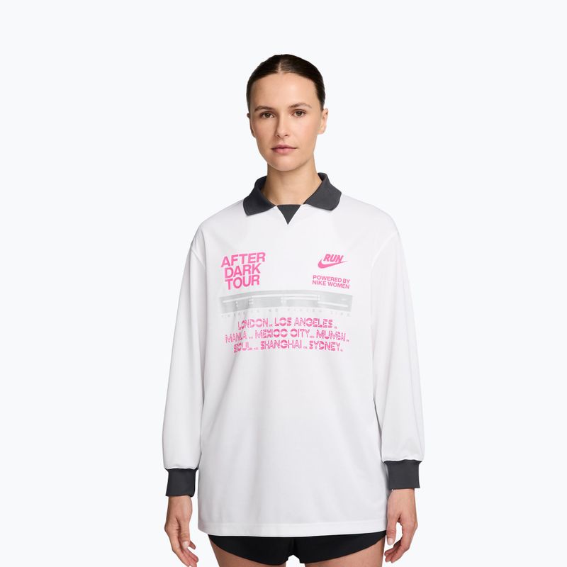 Longsleeve da running donna Nike After Dark Tour white/anthracite