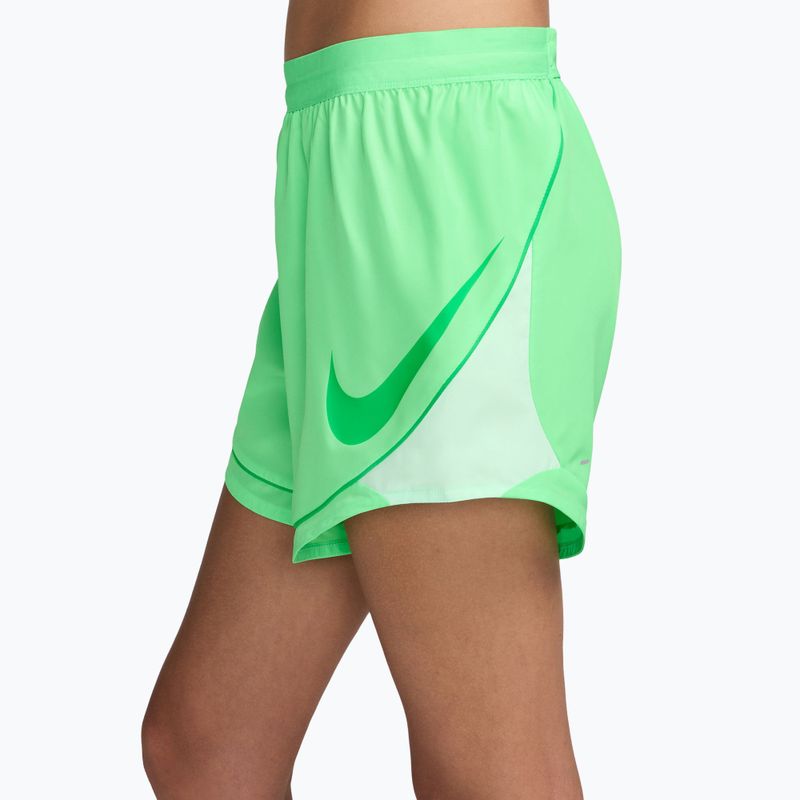 Pantaloncini da corsa da donna Nike Tempo Dri-Fit Unlined illusion green/barely green/green spark 3
