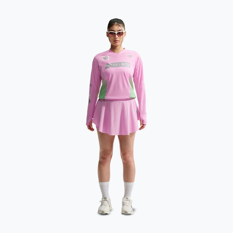Longsleeve da running donna Nike Swift Jersey Top pink rise/illusion green 2