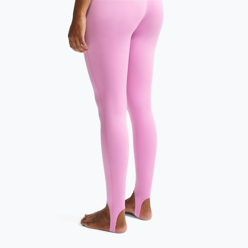 Leggings da allenamento donna Nike One pink rise/white 5