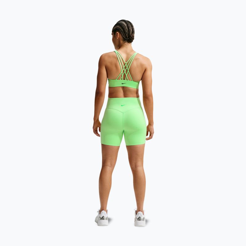 Reggiseno sportivo Nike Indy Strappy illusion green/black 4
