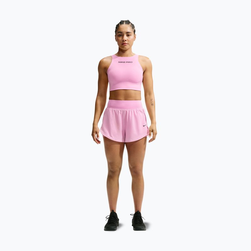 Reggiseno sportivo Nike Pro Sculpt pink rise/black 2