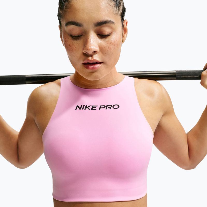Reggiseno sportivo Nike Pro Sculpt pink rise/black 5