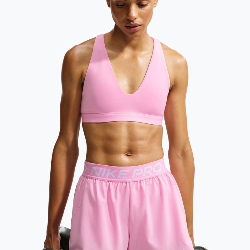 Reggiseno sportivo Nike Indy Strappy pink rise/black 3