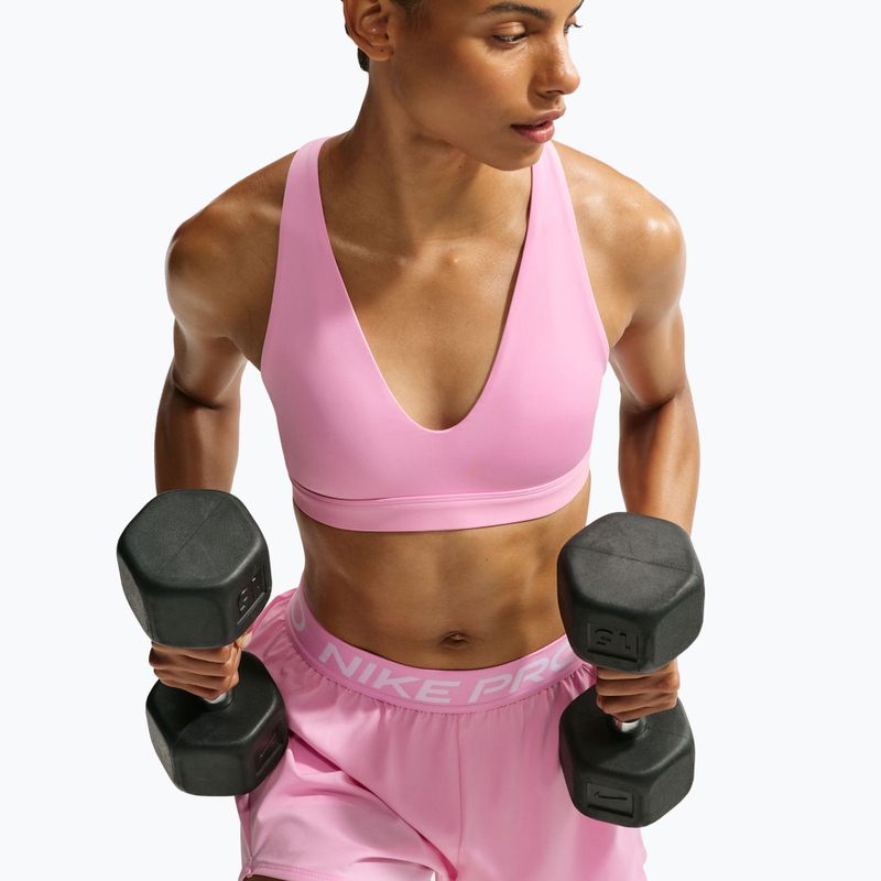 Reggiseno sportivo Nike Indy Strappy pink rise/black 5