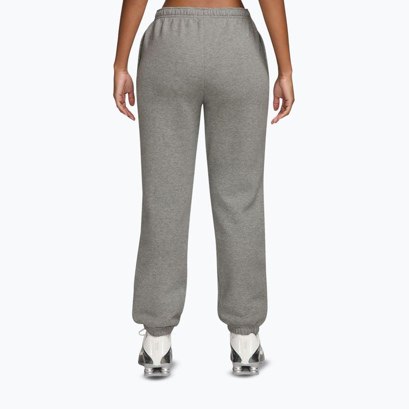 Pantaloni da donna Nike Studio Fleece dark grey heather/sail 2