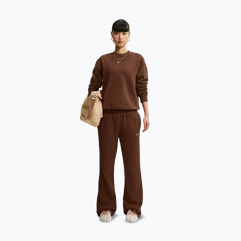 Felpa donna Nike Studio Fleece cacao wow/sail 2