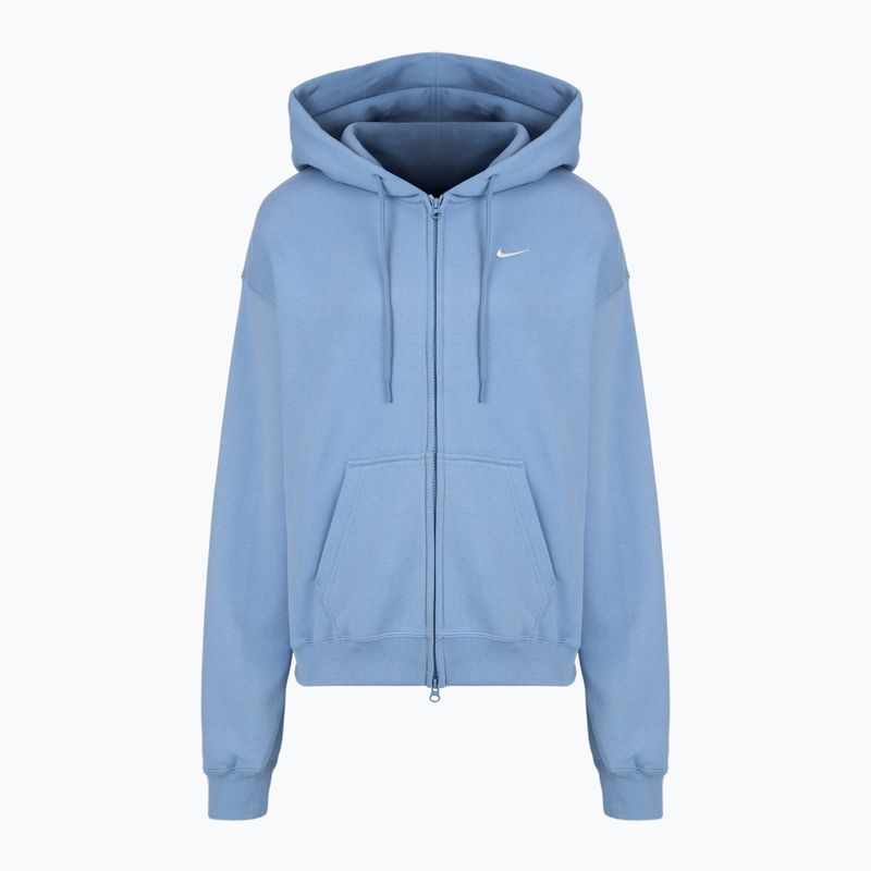 Felpa donna Nike Studio Fleece Medium Weight Oversized Full Zip work blue/sail 4