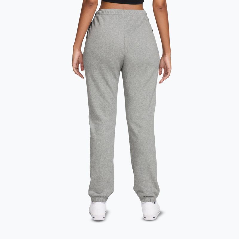 Pantaloni da donna Nike Studio Fleece dark grey heather/Sail 2