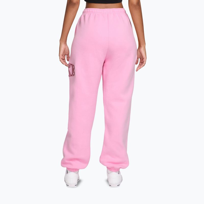 Pantaloni da donna Nike Studio Fleece pink rise/pink smoke 2