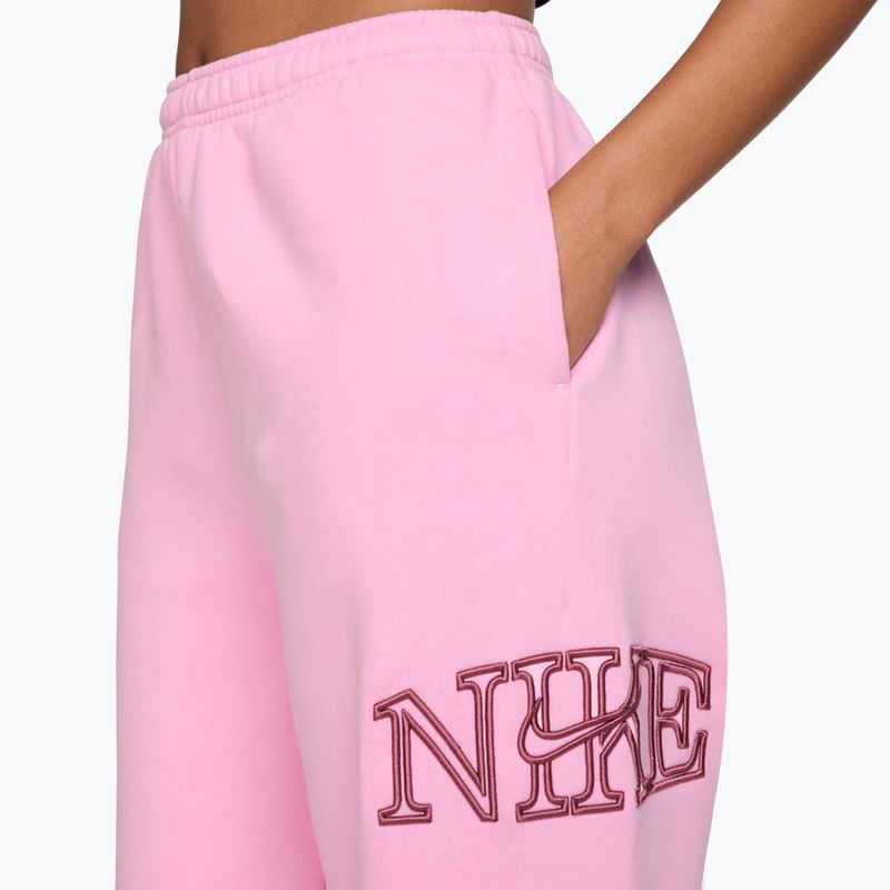 Pantaloni da donna Nike Studio Fleece pink rise/pink smoke 3