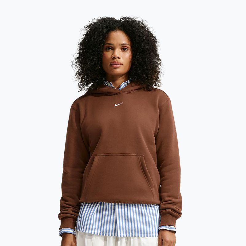 Felpa donna Nike Studio Fleece cacao wow/sail