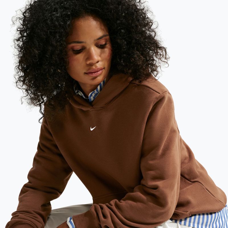 Felpa donna Nike Studio Fleece cacao wow/sail 4