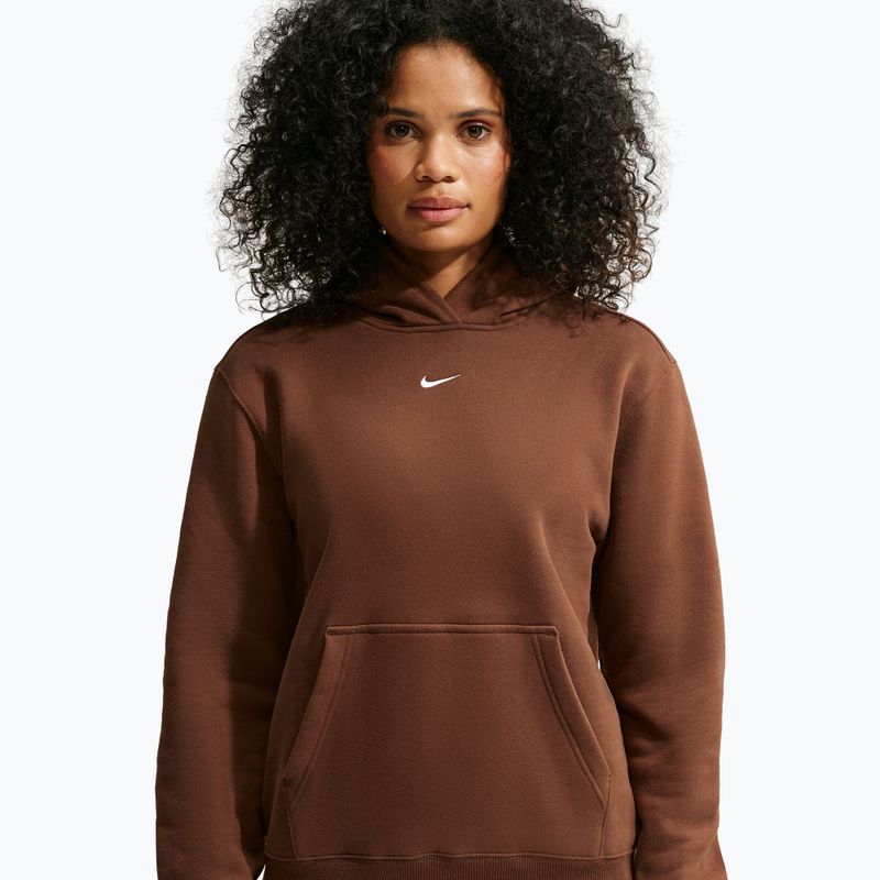 Felpa donna Nike Studio Fleece cacao wow/sail 5