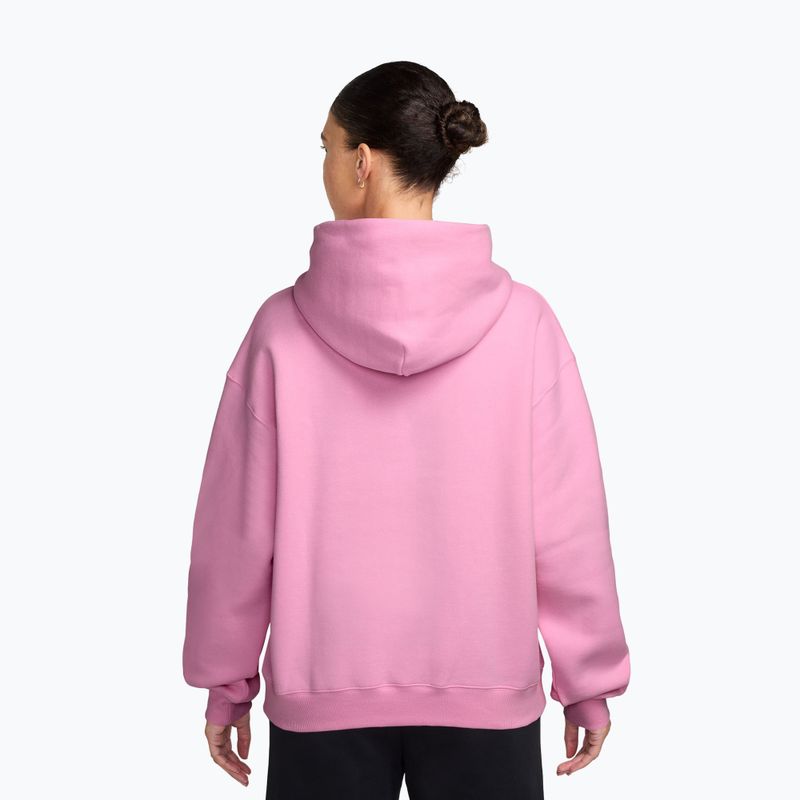 Felpa donna Nike Studio Fleece pink rise/pink smoke 2