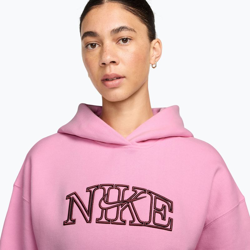 Felpa donna Nike Studio Fleece pink rise/pink smoke 3
