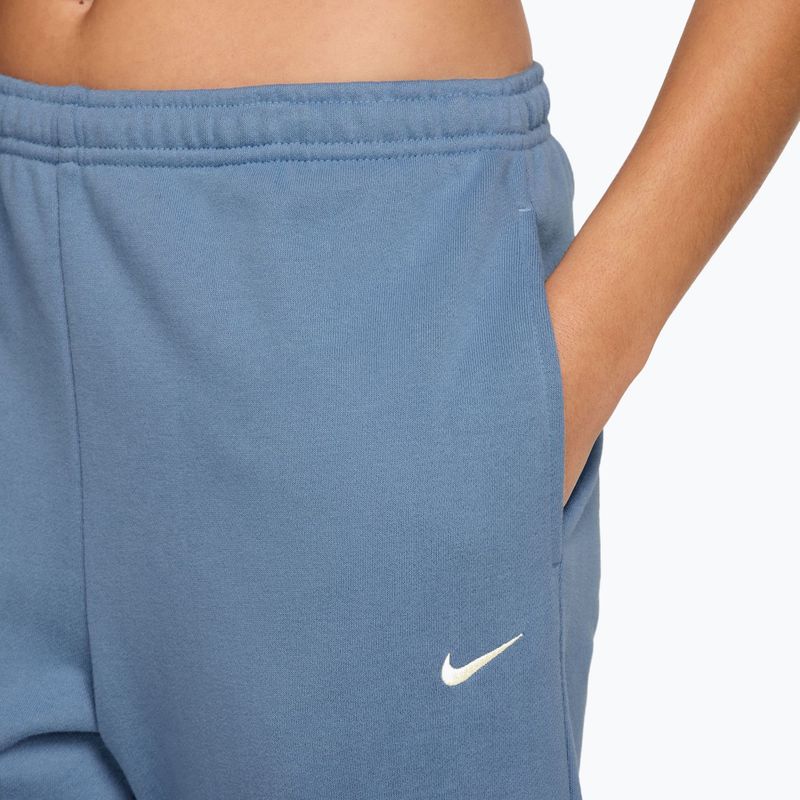 Pantaloni da donna Nike Studio Fleece work blue/sail 3