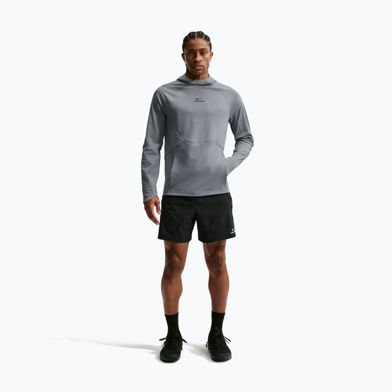 Felpa da allenamento uomo Nike Pro smoke grey/black 2