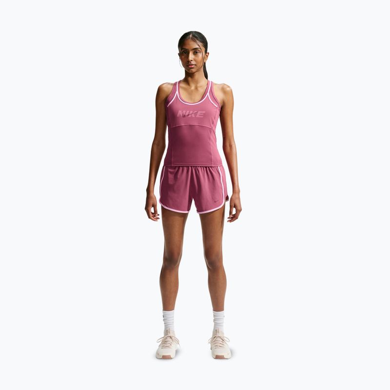 Maglia da allenamento donna Nike One pink smoke/pink rise/mystic dates/white 2