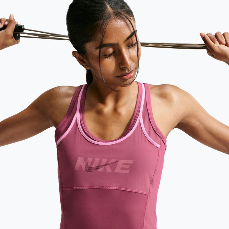 Maglia da allenamento donna Nike One pink smoke/pink rise/mystic dates/white 5