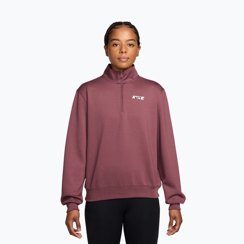 Felpa da allenamento donna Nike Studio Fleece Sport pink smoke/mystic dates/white