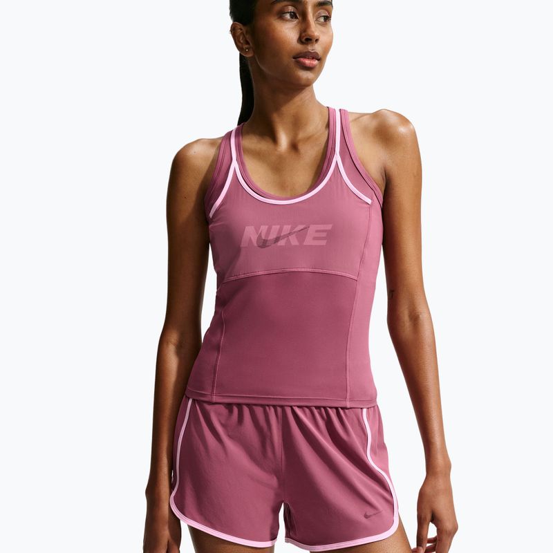 Pantaloncini da allenamento da donna Nike One pink smoke/pink rise/mystic dates 4