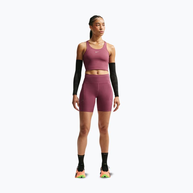 Pantaloncini da corsa da donna Nike Swift pink smoke 2