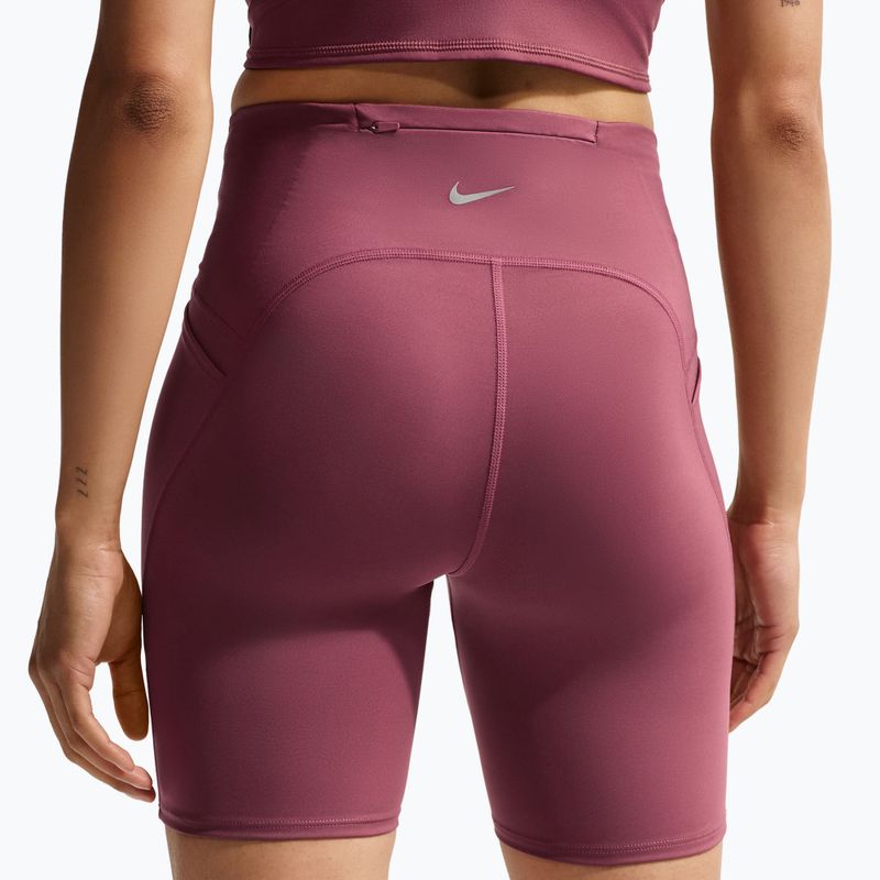 Pantaloncini da corsa da donna Nike Swift pink smoke 5