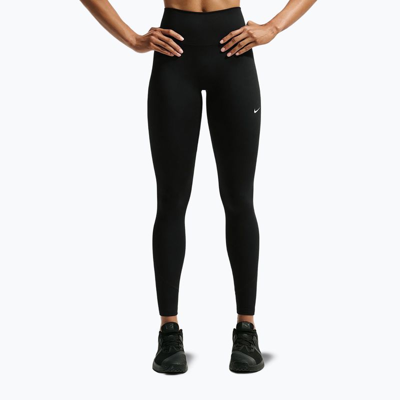 Leggings da donna Nike One black/black/university red/white