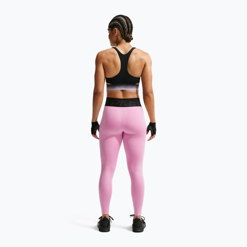 Leggings da allenamento donna Nike Pro Sculpt High-Waisted 7/8 pink rise/black/black 3