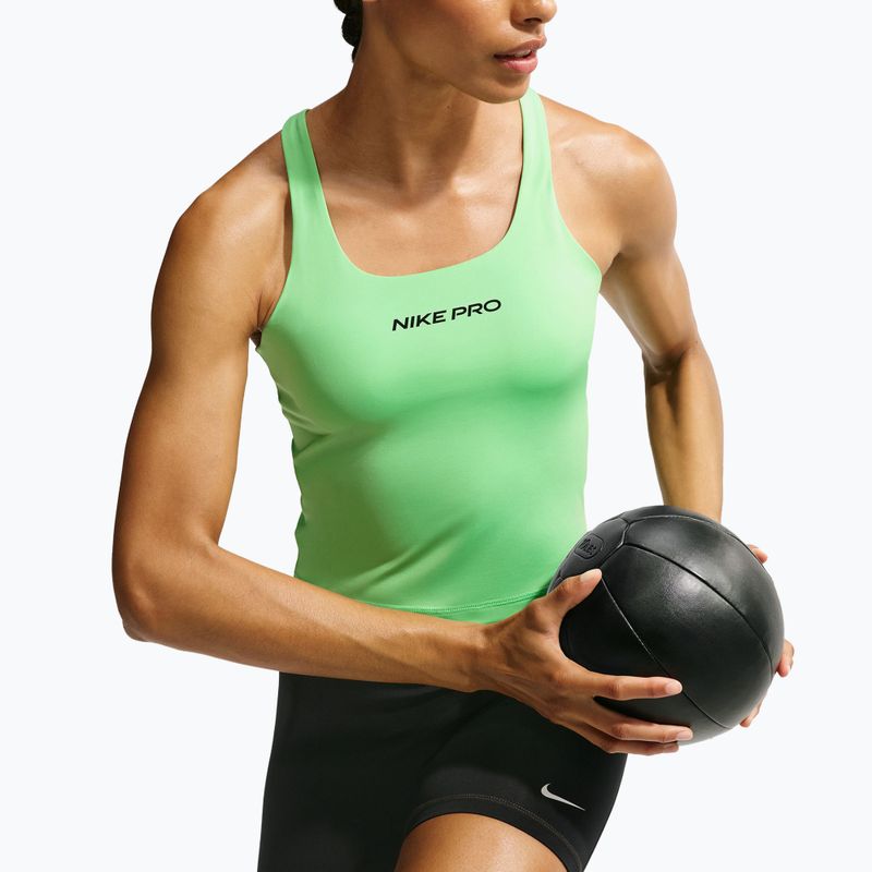 Maglia da allenamento donna Nike Pro Sculpt illusion green/cucumber calm/black 5