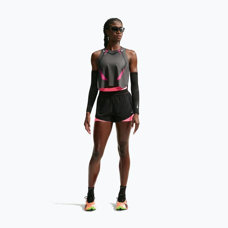 Maglia da running da donna Nike AeroSwift iron grey/volt/white 2