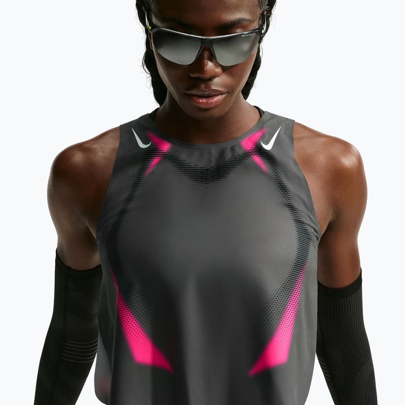 Maglia da running da donna Nike AeroSwift iron grey/volt/white 4