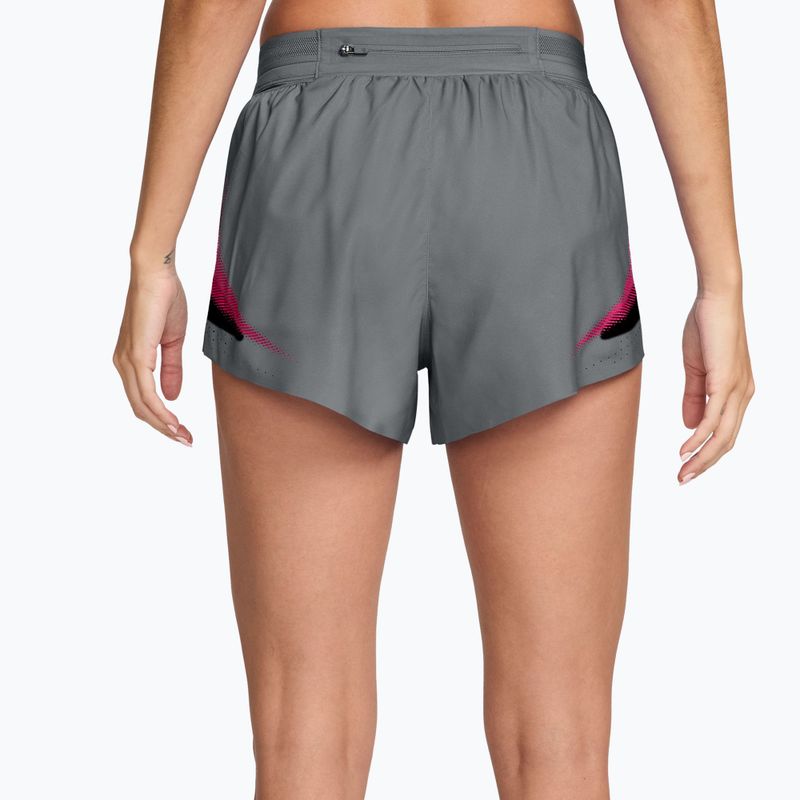 Pantaloncini da corsa da donna Nike AeroSwift iron grey/white 2