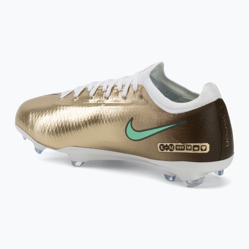 Scarpe da calcio bambino Nike Jr. Vapor 17 Pro "Kylian Mbappé" Metallic Gold/Green Glow 3