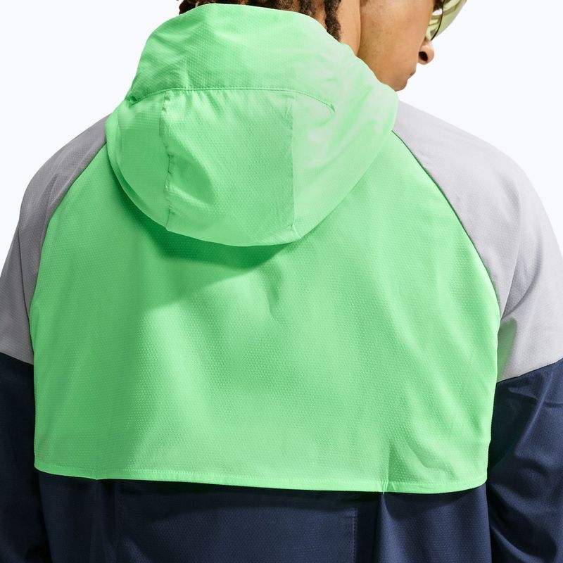 Giacca da corsa da uomo Nike Impossibly Light Windrunner midnight navy/illusion green/wolf grey 5