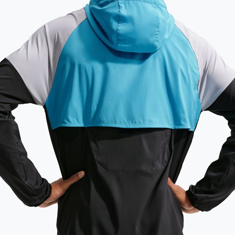 Giacca da corsa da uomo Nike Impossibly Light Windrunner black/light current blue/wolf grey 5