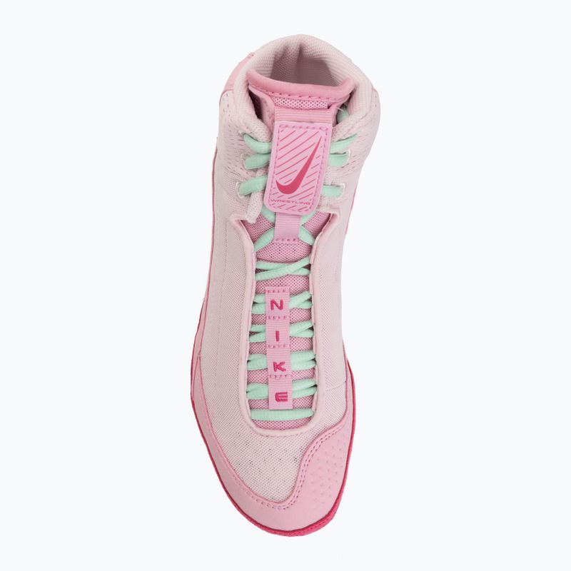 Scarpe da lotta Nike Inflict 4 pink foam/desert pink/pink rise/rrtic green 5