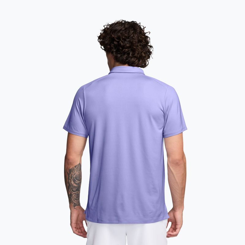 Maglietta da tennis da uomo Nike Court Advantage purple pulse/gridiron 2