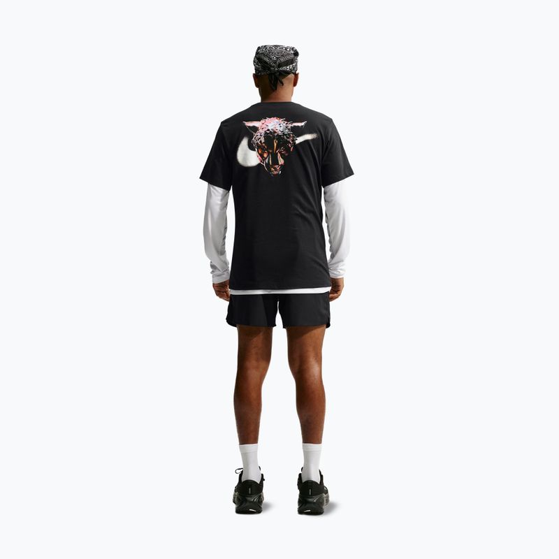 Maglia da corsa da uomo Nike Dri-Fit Graphic black/white 2