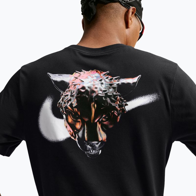 Maglia da corsa da uomo Nike Dri-Fit Graphic black/white 5