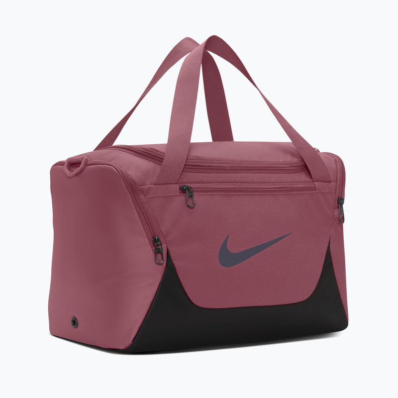Borsa da allenamento Nike Brasilia Duffel Extra Small 24 l pink smoke/black/gridiron 3