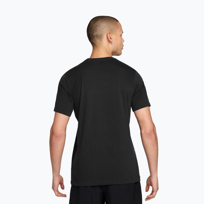 Maglia da corsa da uomo Nike Dri-Fit Running T-Shirt black/bright spruce 2