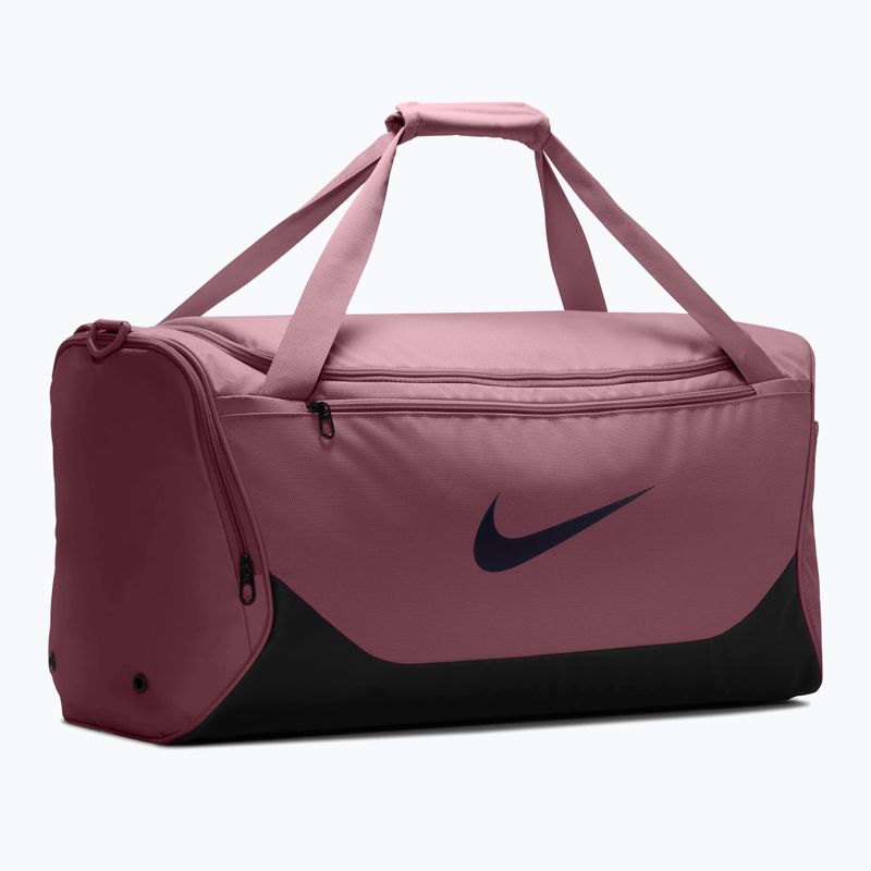 Borsa da allenamento Nike Brasilia 60 l pink smoke/black/gridiron 2