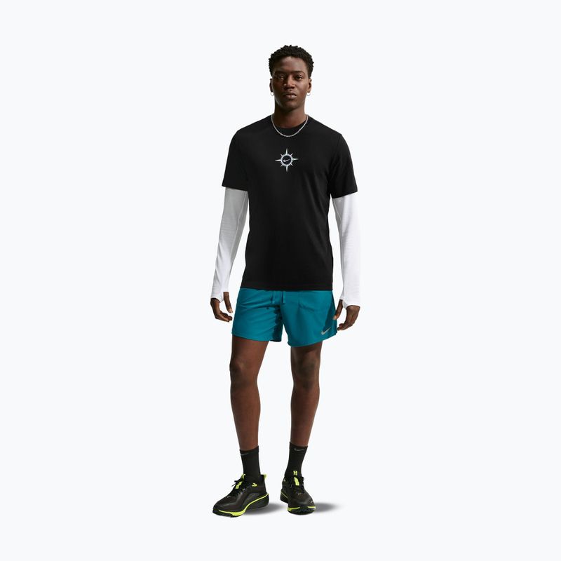 Maglia da corsa da uomo Nike Dri-Fit Graphic black/action grape 2
