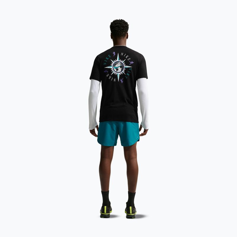 Maglia da corsa da uomo Nike Dri-Fit Graphic black/action grape 3