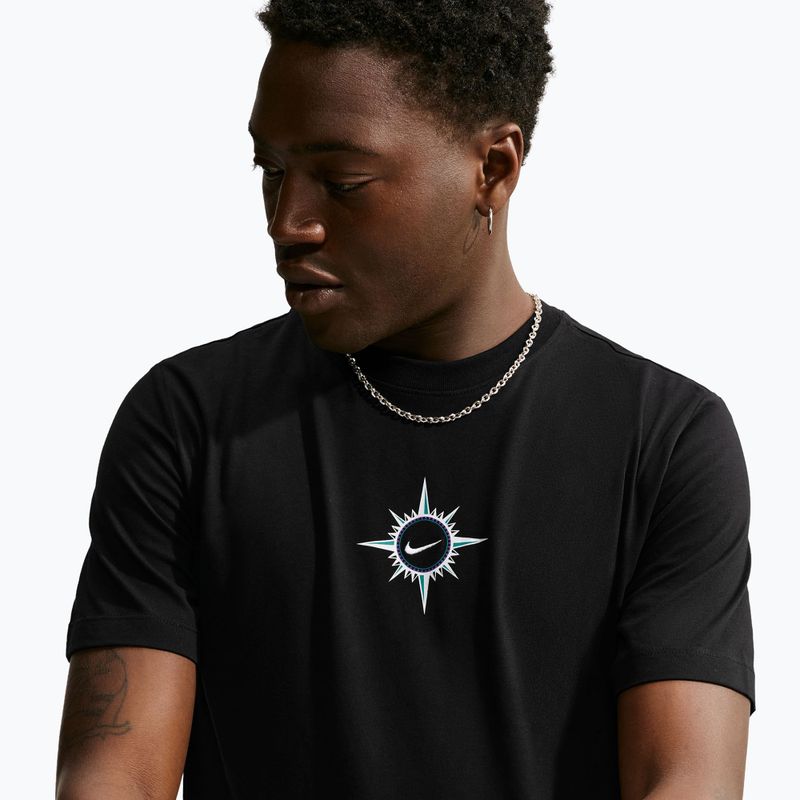 Maglia da corsa da uomo Nike Dri-Fit Graphic black/action grape 4