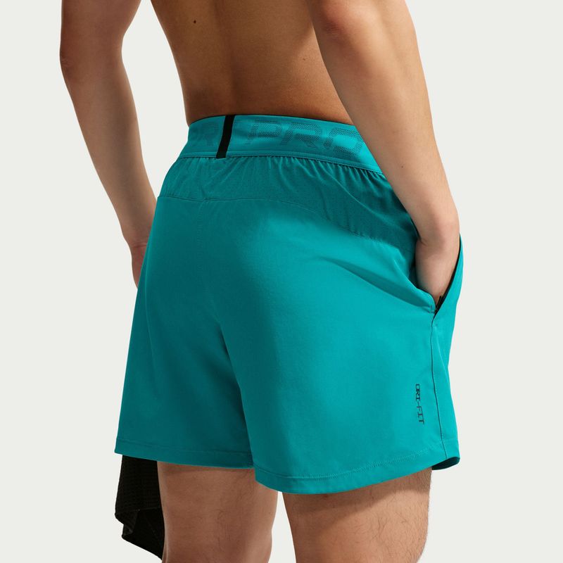 Pantaloncini uomo Nike Pro Training Dri-Fit 6" energy/bright spruce 5