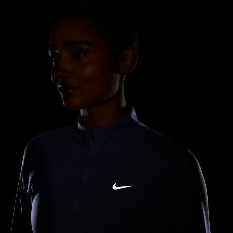 Longsleeve da running donna Nike Tempo Swoosh Run Dri-Fit 1/4-Zip LS gridiron/white 4